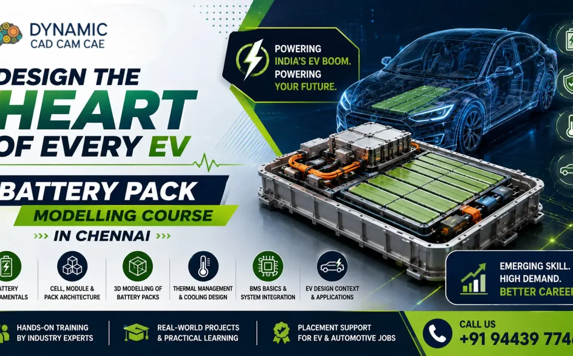design the heart of every ev — battery pack modelling course in chennai