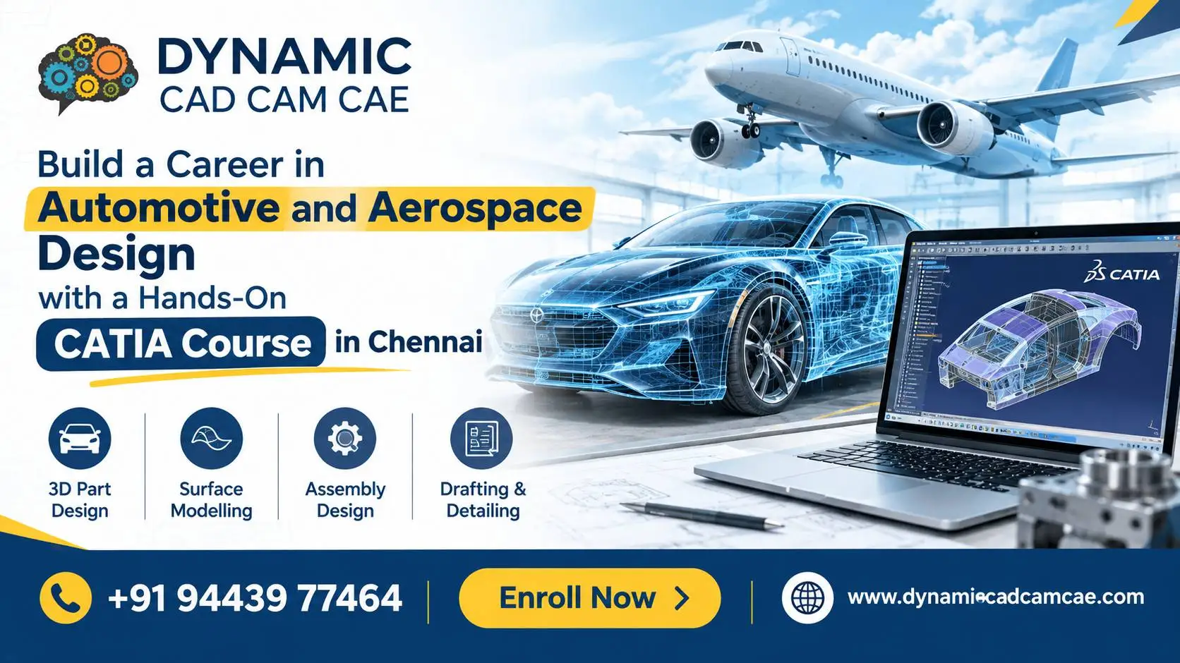 build a career in automotive and aerospace design with a hands-on catia course in chennai