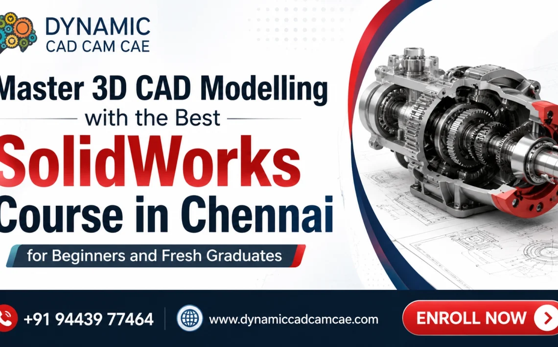 master 3d cad modelling with the best solidworks course in chennai for beginners and fresh graduates