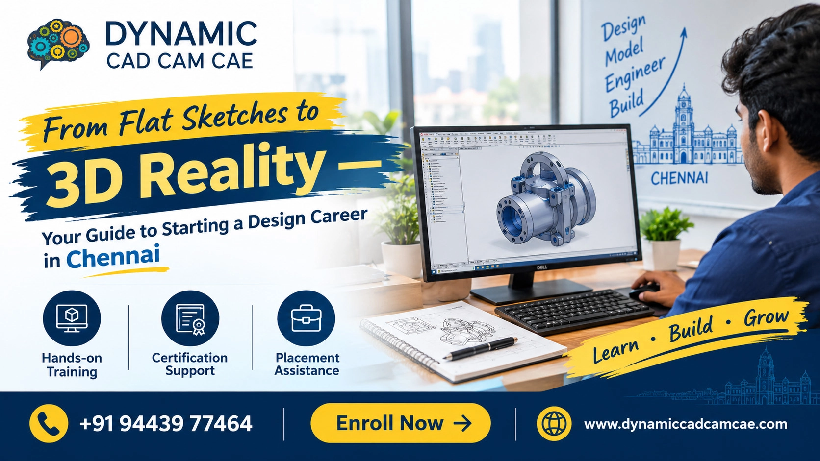 from flat sketches to 3d reality — your guide to starting a design career in chennai